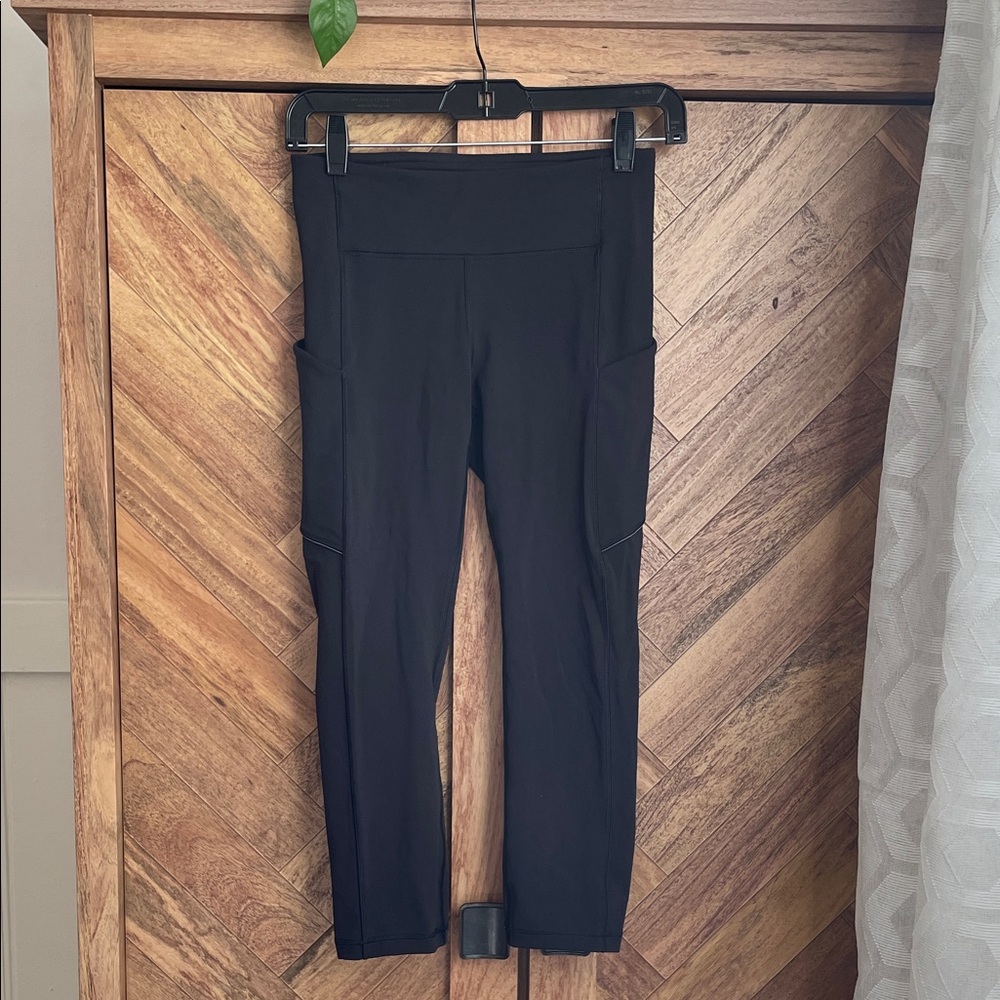 lululemon athletica Black Pocket Leggings 3/4 length